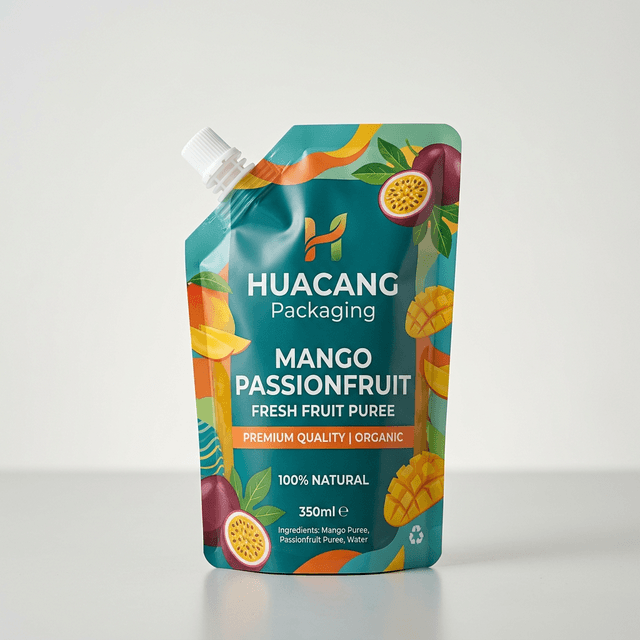 Corner Spout Pouches flexible packaging product by HUACANG Packaging