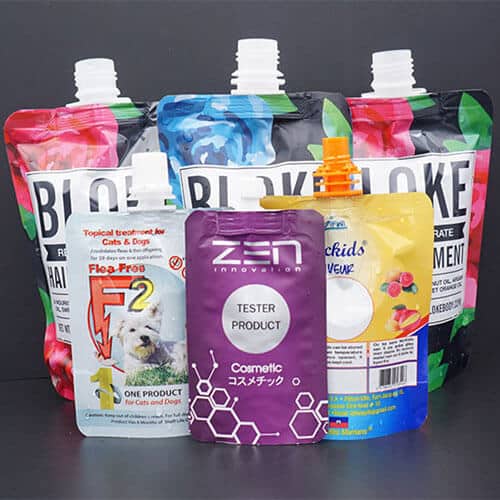 Aluminum Foil Spout Pouch production case and printing sample 7