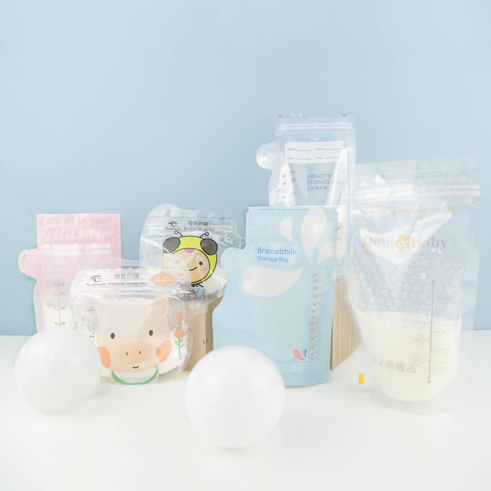 Breast Milk Storage Bags production case and printing sample 3