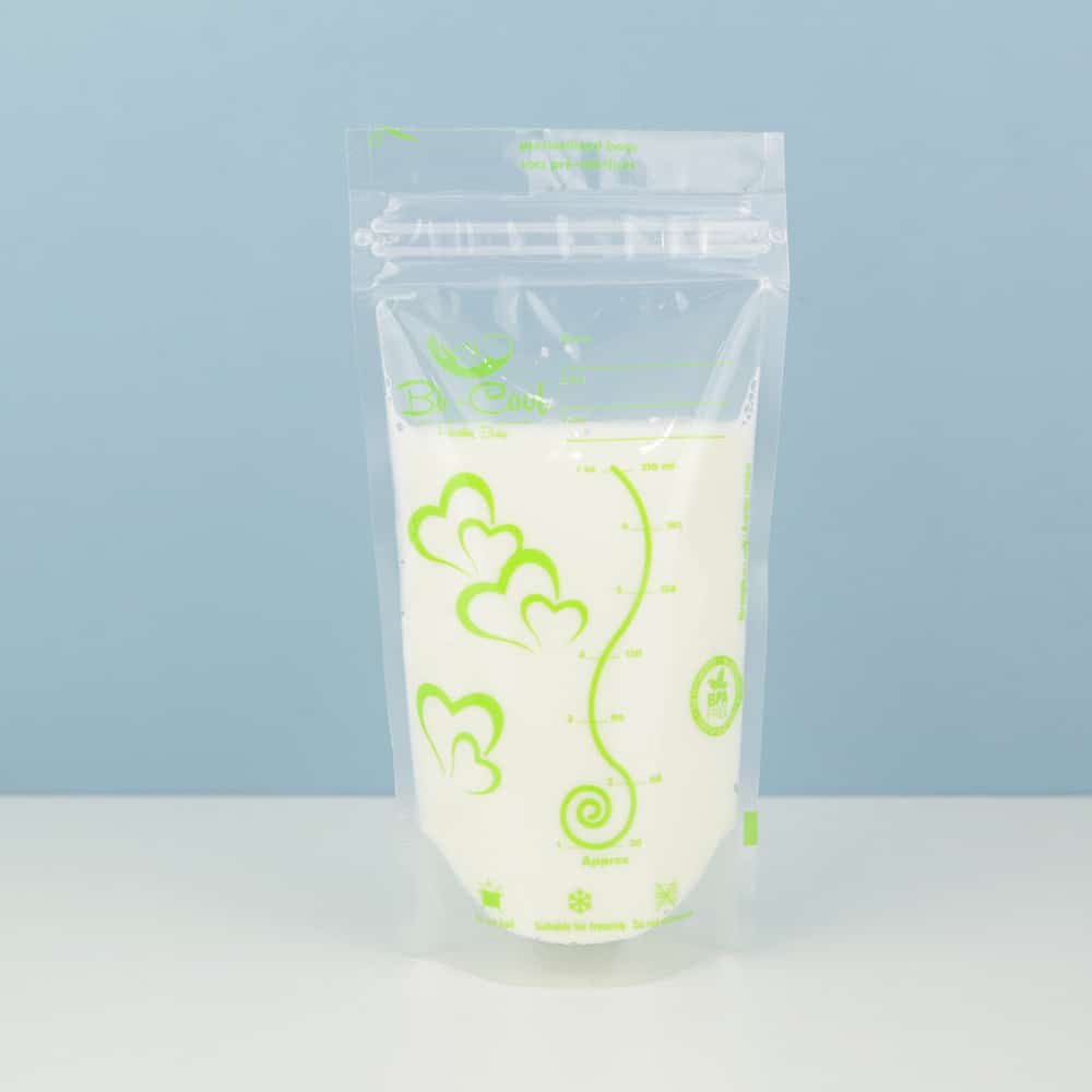 Breast Milk Storage Bags production case and printing sample 1
