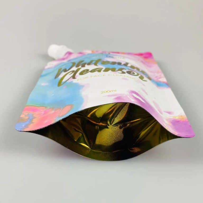 Corner Spout Pouches production case and printing sample 3