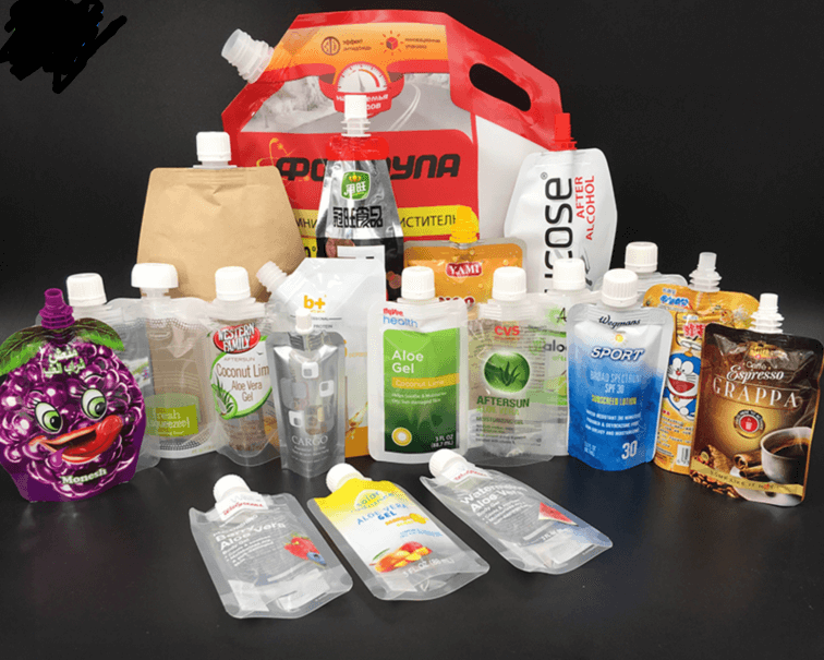 Customized Shaped Spout Pouch production case and printing sample 8
