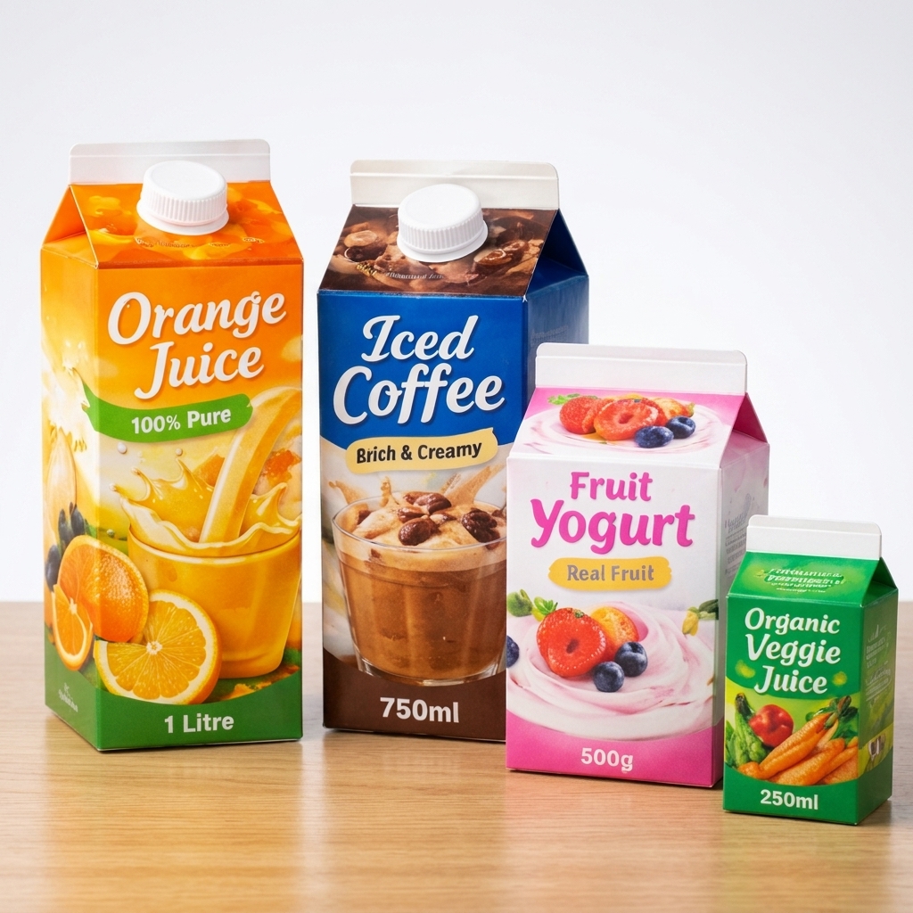 Gable Top Carton production case and printing sample 3