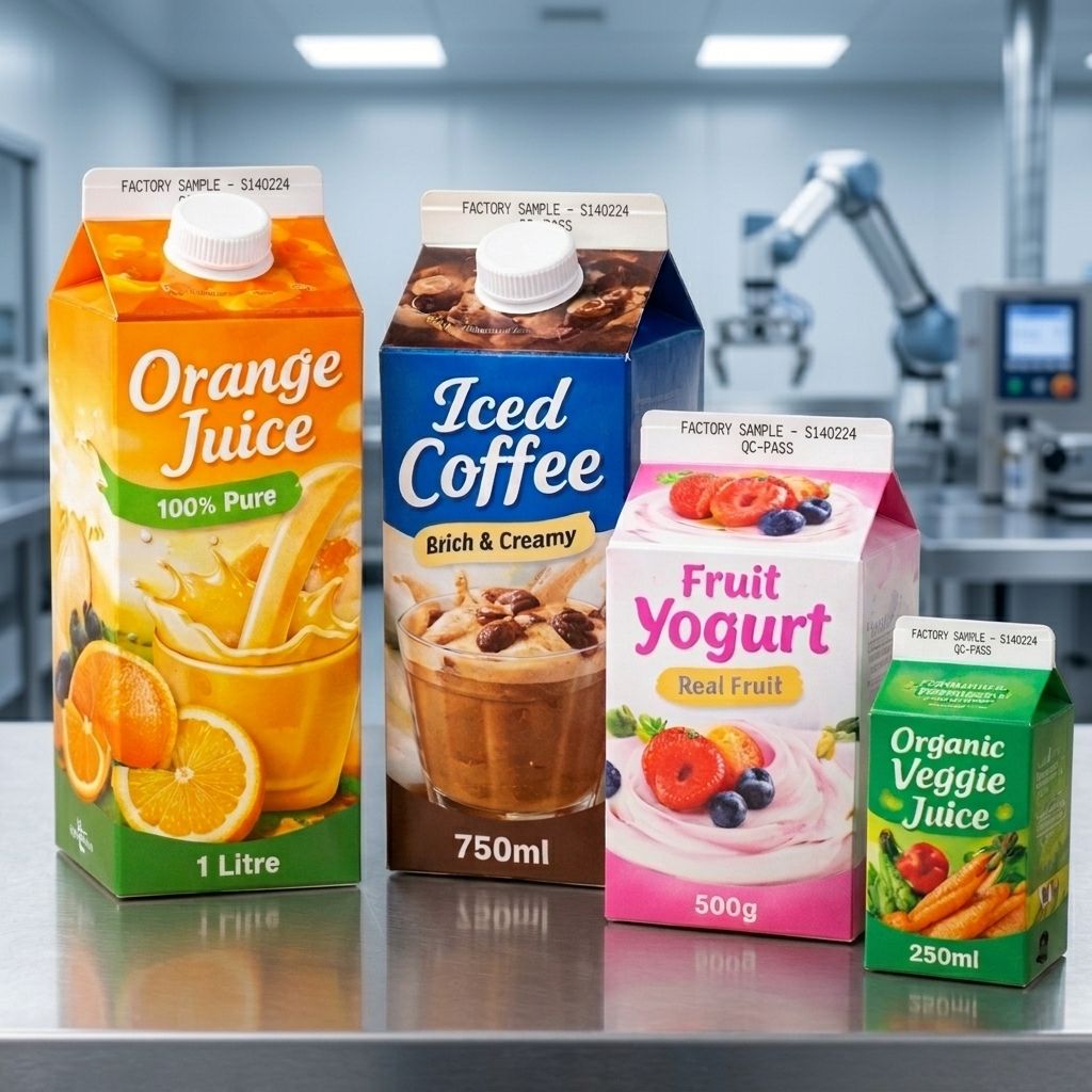 Gable Top Carton production case and printing sample 8
