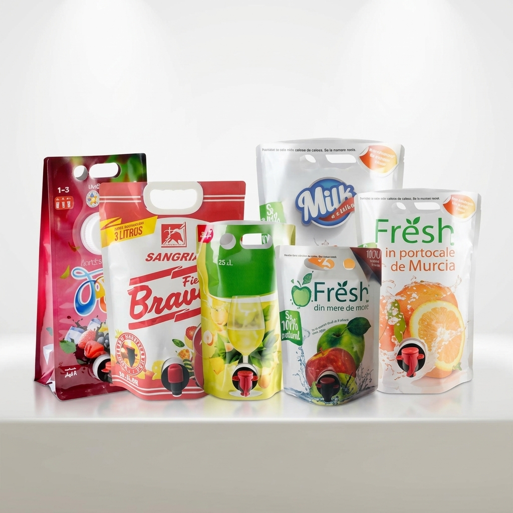 Juice Spout Pouches production case and printing sample 5