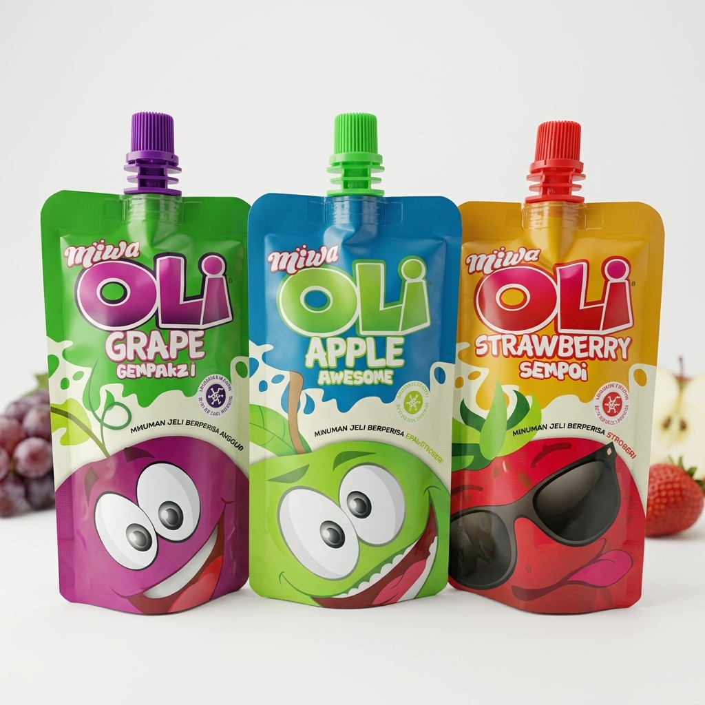 Juice Spout Pouches production case and printing sample 7