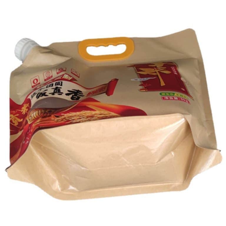 Kraft Paper Spout Pouch production case and printing sample 3