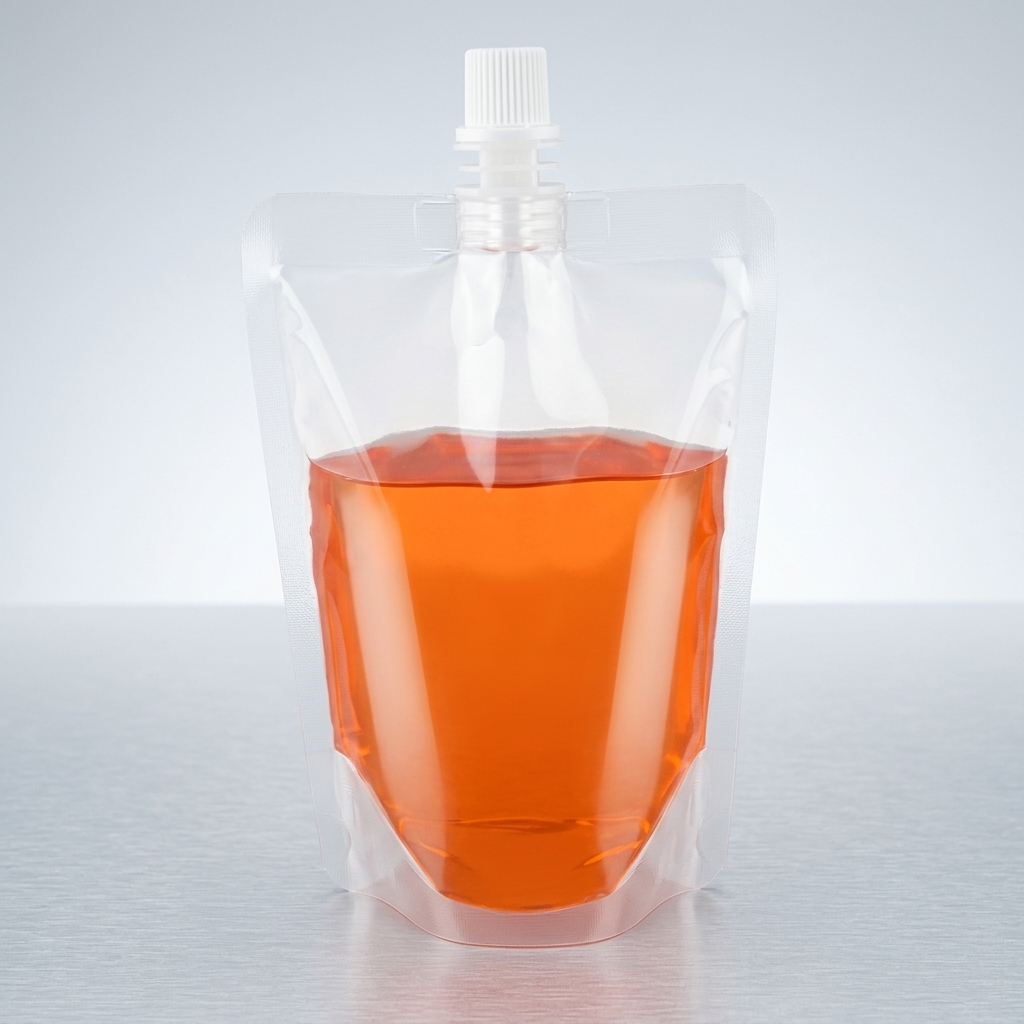 Plastic Pouch With Spout production case and printing sample 1