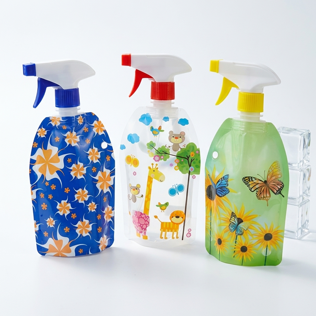 Pump Head Spout Pouch production case and printing sample 1