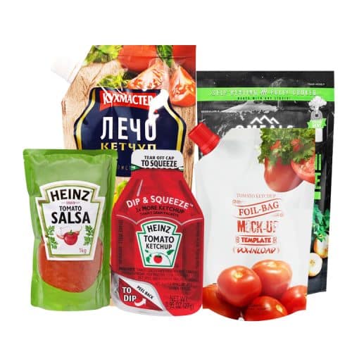 Sauce Spout Pouch production case and printing sample 6