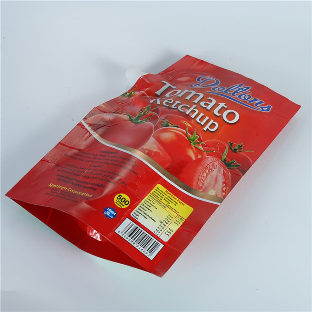 Sauce Spout Pouch production case and printing sample 7