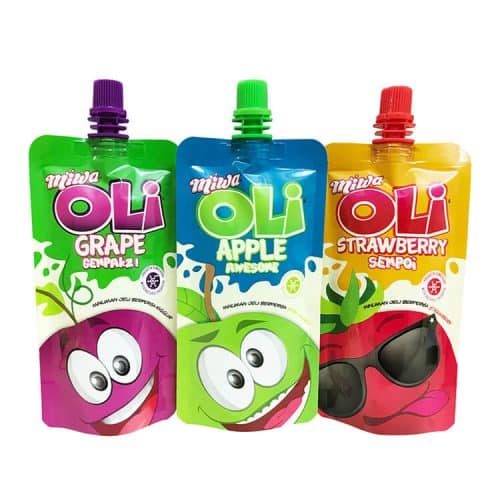Top Spout Pouches production case and printing sample 1