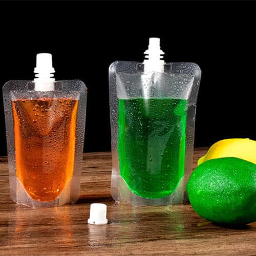 Transparent Spout Pouch production case and printing sample 8