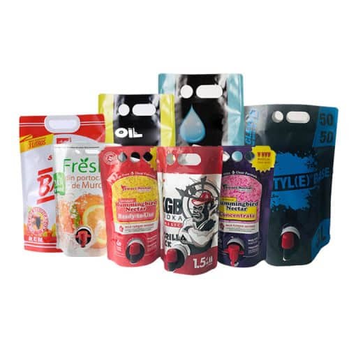 Wine Packaging Pouches production case and printing sample 1