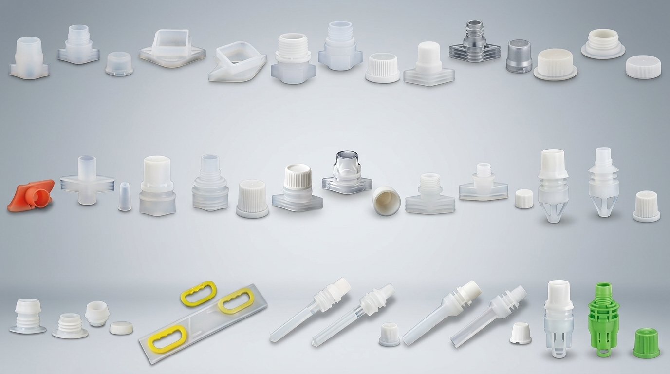 HUACANG spout fitment example for flexible packaging customization