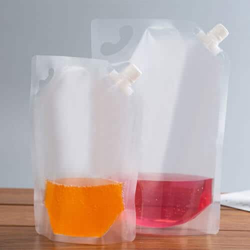 plastic bag with spout