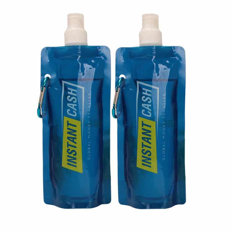 plastic portable foldable water bag