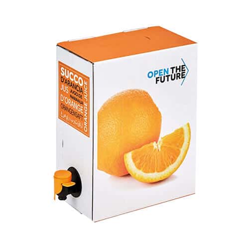 Orange juice bag in box