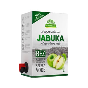 Apple juice bag in box