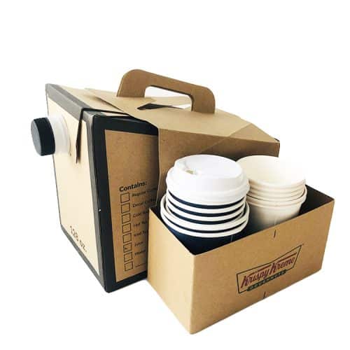 96OZ coffee dispenser box with cup holder