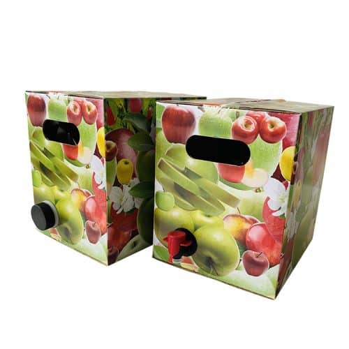 Fruit juice bag in box