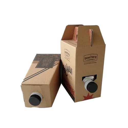 Kraft Paper Beverage Take Out Container - Image 3