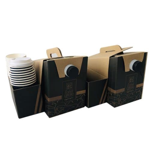 Kraft paper coffee dispenser box