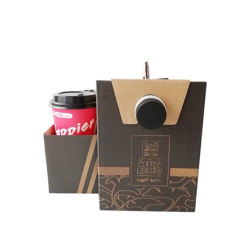 bag in box with paper cup holder - Image 2