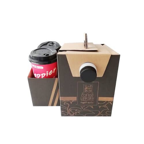 bag in box with paper cup holder - Image 4